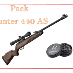 Pack Carabine 19,9J GAMO Hunter 440 AS + lunette 3-9 x 40 WR + 500 Plombs