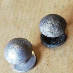 2 boutons de bretelle aluminium armée française (275)