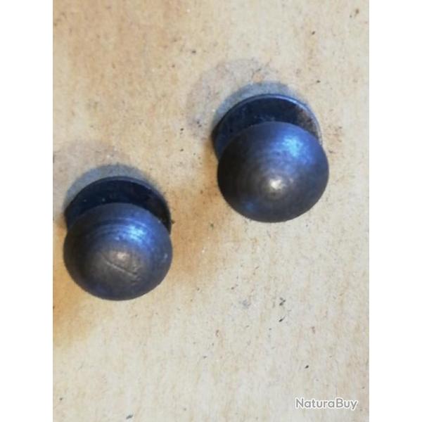 2 boutons de bretelle acier arme franaise (280)