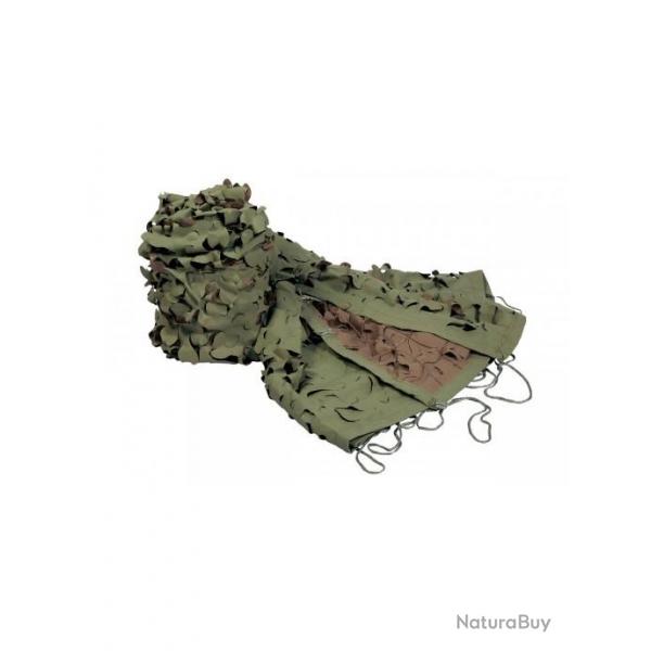 Filet de camouflage ou d' ombrage TOUNDRA couleur vert/marron 3x6 mtres