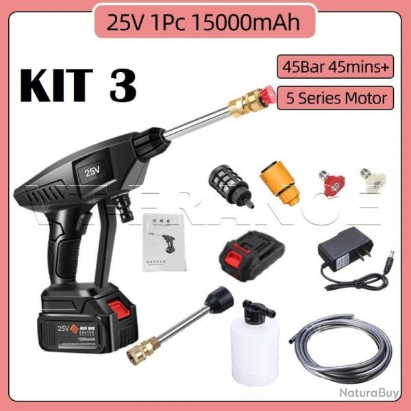 Pistolet Haute Pression sans Fil 30/60 Bars, Modele: Kit 3