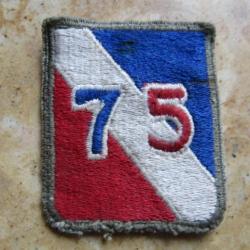 patch 75th infantry division ww2 US insigne deuxième guerre américain grade GI débarquement Europe