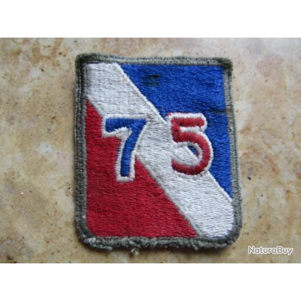 patch 75th infantry division ww2 US insigne deuxime guerre amricain grade GI dbarquement Europe
