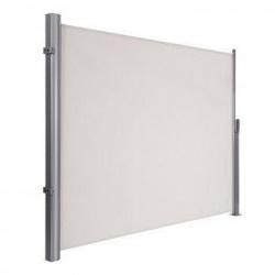 Store auvent latéral extractible brise vue pare soleil tissus en polyester 280g/m² 180 x 300 cm beig