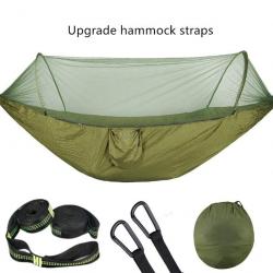 Hamac de Camping avec moustiquaire Pop-Up, facile à transporter  VERT ARMEE XL LIVRAISON GRATUITE