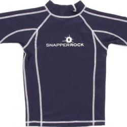 T-Shirt manches courtes anti uv - Bleu marine/Blanc 104-110 cm