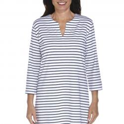 Robe tunique Oceanside femme UPF 50+, motifs floraux blanc XS