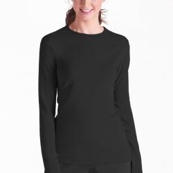 ZnO UV T-shirt Manches Longues Femme - black 46 (XXL)