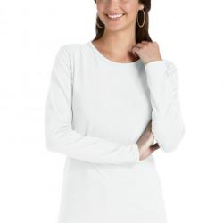 ZnO UV T-shirt Manches Longues Femme - white 44 (XL)