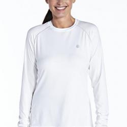 T-shirt Manches Longues Sport Anti UV - Blanc 42 (L)