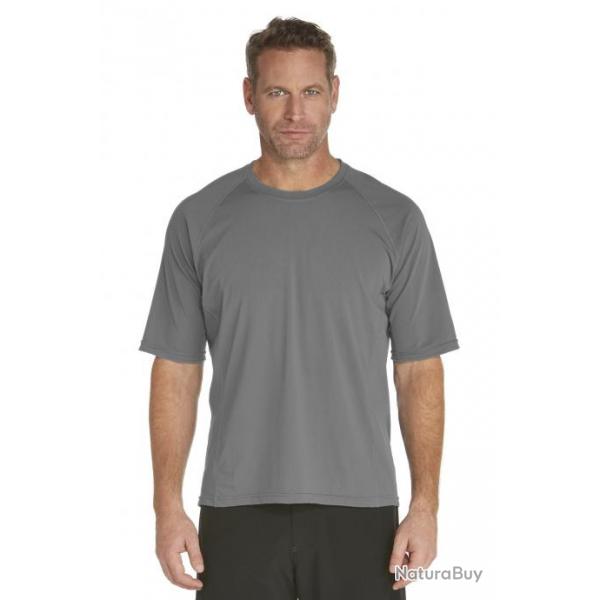 T-Shirt de bain manches courtes pour Hommes - Gris 44 (XL)