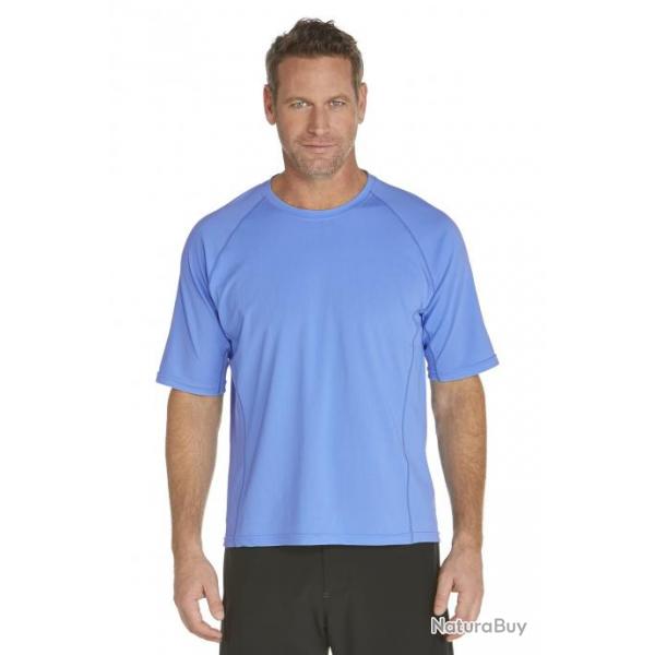 T-Shirt de bain manches courtes pour Hommes - Bleu Clair 38 (S)