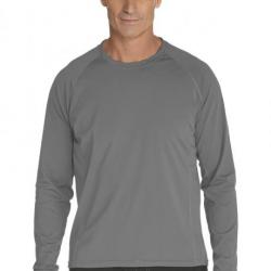 T-Shirt Manches Longues anti Uv pour Hommes - Gris 44 (XL)