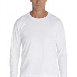 T-Shirt Manches Longues anti Uv pour Hommes- white 46 (XXL)