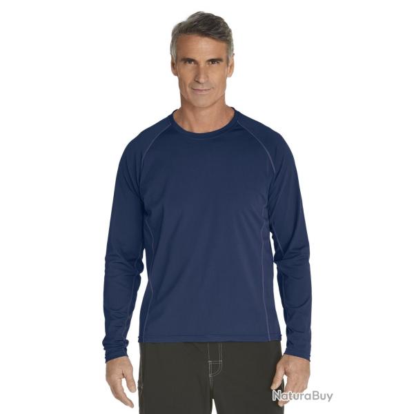 T-Shirt Manches Longues anti Uv pour Hommes, navy 38 (S)