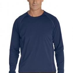 T-Shirt Manches Longues anti Uv pour Hommes, navy 44 (XL)