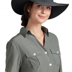 Coolibar - Chapeau Compressible pour Femme anti UV - Noir Noir Onesize
