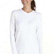 Coolibar, T-shirt de bain Manches Longues anti UV Femme Zip , Coral