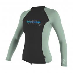 O'Neill - Tee shirt anti Uv pour Fille Manches Longues - midnight/freshmint 116-122cm.6-7ans Multi