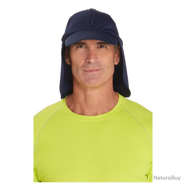 Casquette de soleil anti-UV pour hommes Bleu , Coolibar Bleu 62cm