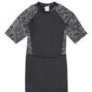 O'Neill, T-shirt longue anti-UV pour femmes, manches courtes, Mix - Noir