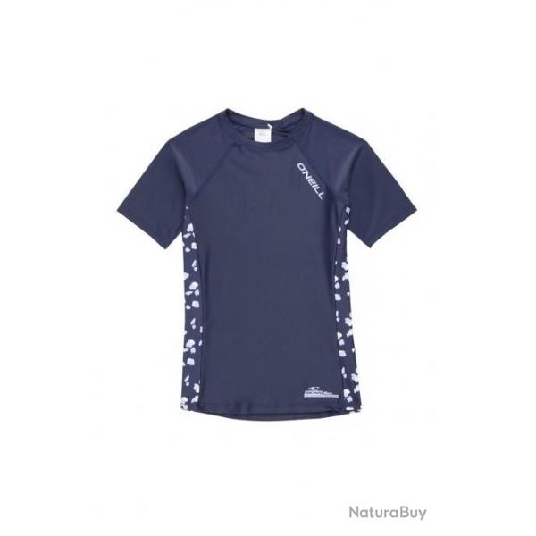 T-shirt  manches courtes anti-UV pour filles Print - chelle, O'Neill Bleu 116-124cm