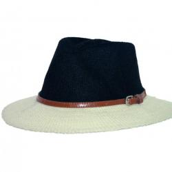 Chapeau de soleil anti-UV pour femmes Noir, Rigon Marron M/L (58CM)