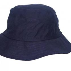 Chapeau de soleil anti-UV pour femmes Bleu , Rigon Blanc M/L (58CM)