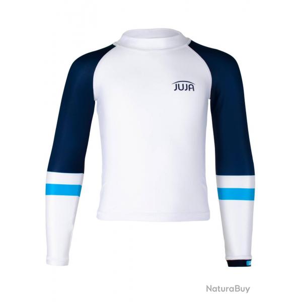 T-shirt anti-UV pour garon - manches longues Colorblock Blanc, JUJA Blanc 122-128cm