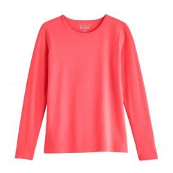 T shirt anti UV pour femme Manches longues Morada Pivoine Coral Rose