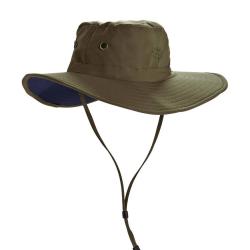Chapeau de soleil anti-UV pour homme - Beige XXL Marron