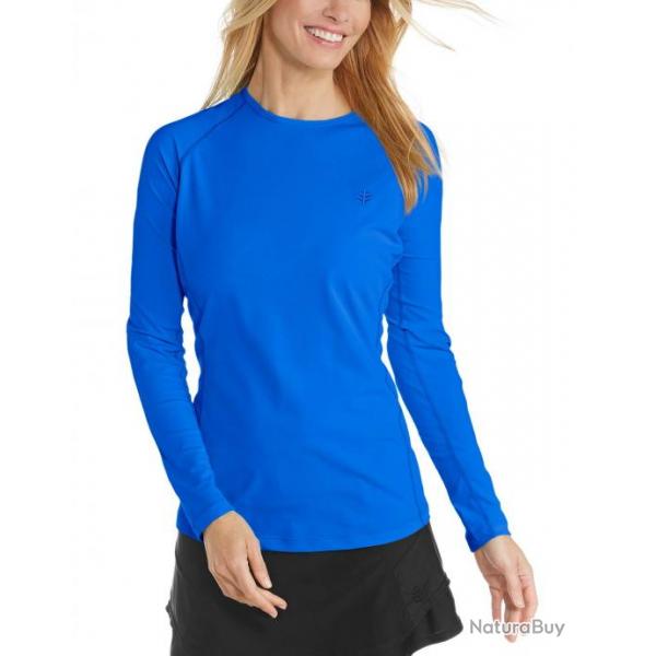 T shirt de bain femme anti UV Manches longues Hightide Bleu Baja Bleu