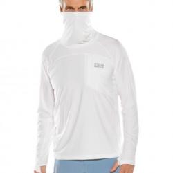 T shirt de bain anti UV avec tour du cou pour homme Andros Blanc Blanc
