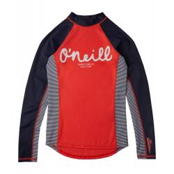 T-shirt de bain anti-UV pour fille - Manches longues - Skins - Hot Coral Rouge 146/152 cm