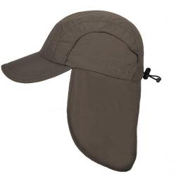 Casquette anti-UV pour homme avec protection du cou - Malcolm - Olive Vert S/M