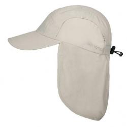 Casquette anti-UV pour homme avec protection du cou - Malcolm - Blanc Blanc L/XL
