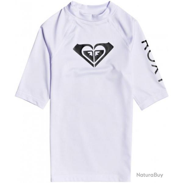 T-shirt de anti-UV de bain pour jeune fille - Whole Hearted - Blanc Blanc 140 cm/M