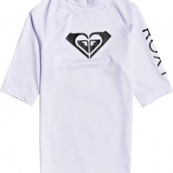 T-shirt de anti-UV de bain pour jeune fille - Whole Hearted - Blanc Blanc 128 cm/S