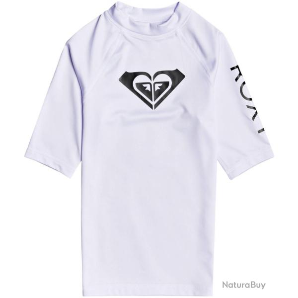 T-shirt de anti-UV de bain pour jeune fille - Whole Hearted - Blanc Blanc 128 cm/S