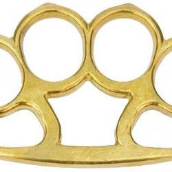MAX KNIVES - Poing américain Power Pointes Doré
