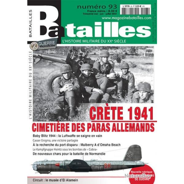 Crte 1941, cimetire des paras allemands, Baby Blitz 44, Omaha Beach, magazine Batailles n 93