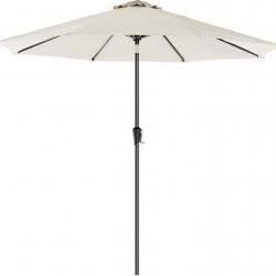 Parasol de jardin ombrelle protection toile polyester octogonale inclinable manivelle balcon terras