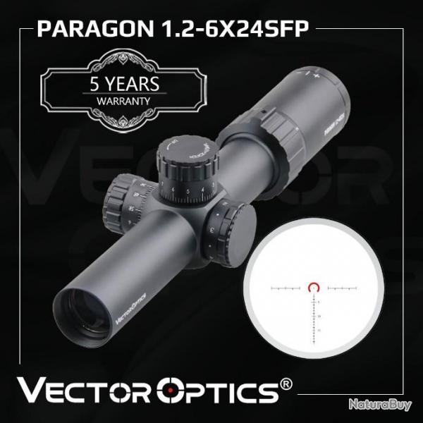 Vector Optics Paragon 1.2-6x24SFP  PAIEMENT EN PLUSIEURS FOIS LIVRAISON GRATUITE !