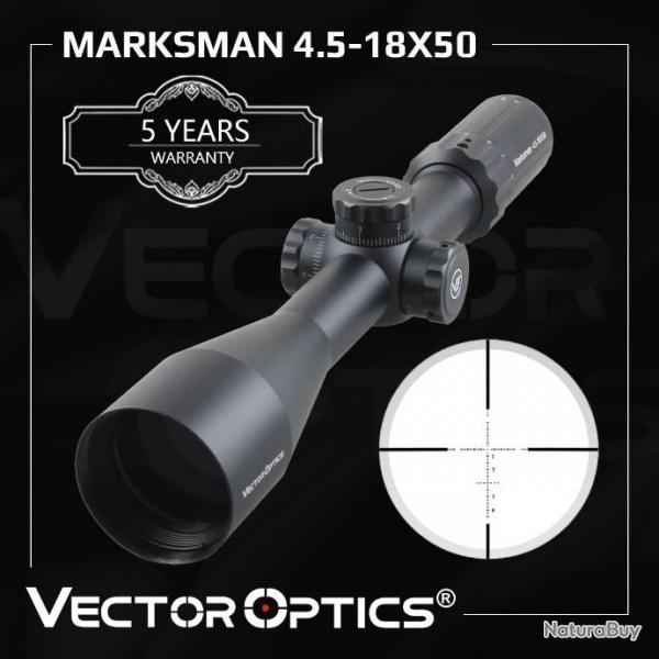 Vector Optics Marksman 4.5-18x50 PAIEMENT EN PLUSIEURS FOIS LIVRAISON GRATUITE !