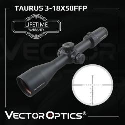 Vector Optics Taurus 3-18x 50mm FFP PAIEMENT EN PLUSIEURS FOIS LIVRAISON GRATUITE !