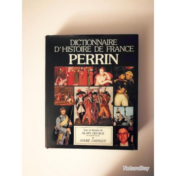 Livre Grand dictionnaire d'histoire de France Perrin vintage