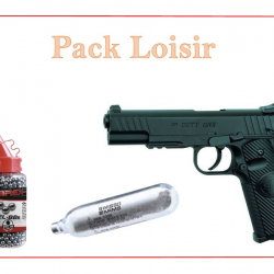 Pistolet CO2 STI DUTY ONE + 1500 Plombs Ronds + 5 capsules CO2 "Pack Loisir"