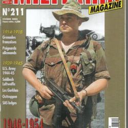 Militaria magazine 211 épuisé éditeur , 1946-1954 le 1er rcp en indochine , sas belges, ostruppen