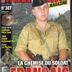 Militaria magazine 307 épuisé éditeur , chemise du soldat français , serres têtes usaaf 41-45,
