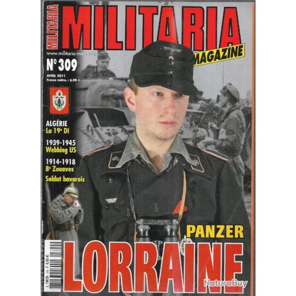 Militaria magazine 309 panzer lorraine, algrie 19e di, 8e zouaves 14-18, insignes arme rouge